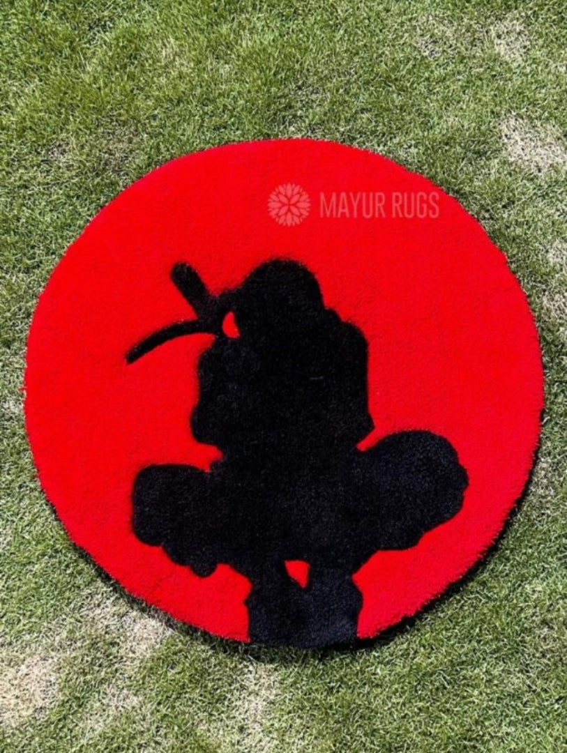 Naruto Anime-Inspired Circle Rug
