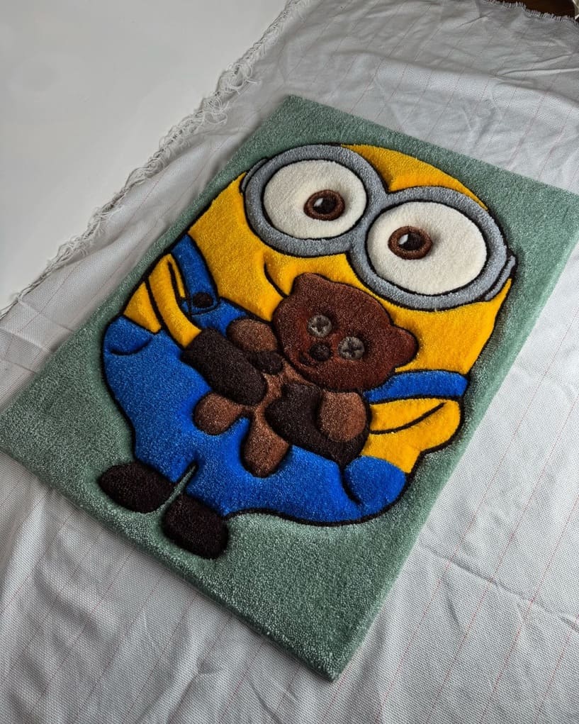 Minion Inspired Handmade Rug