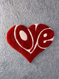 ❤️ Love Heart-Shaped Handmade Rug