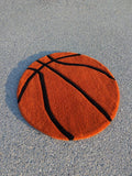 Basketball-Inspired Handmade Rug
