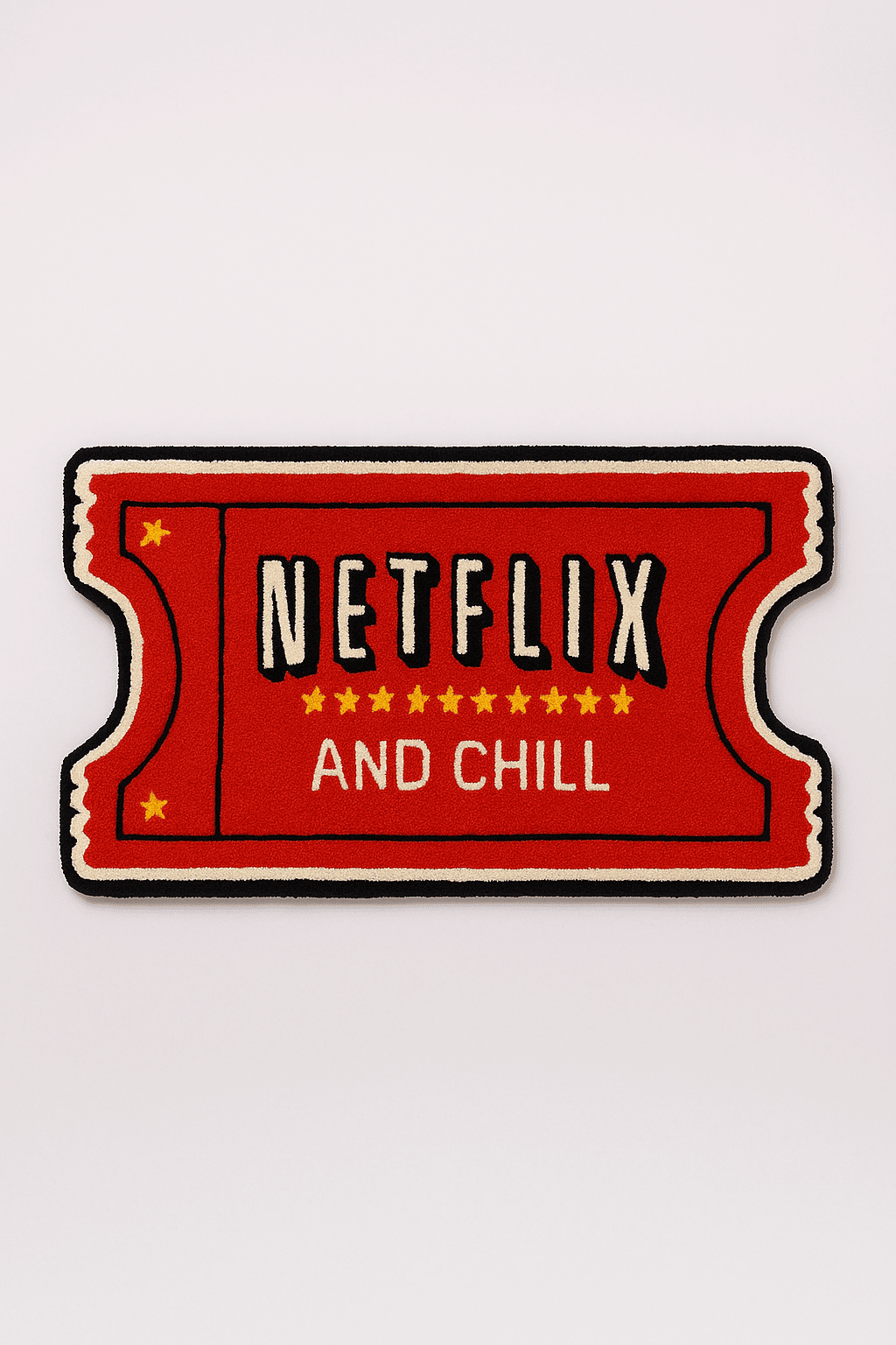 Netflixx & Chill Inspired Handmade Rug