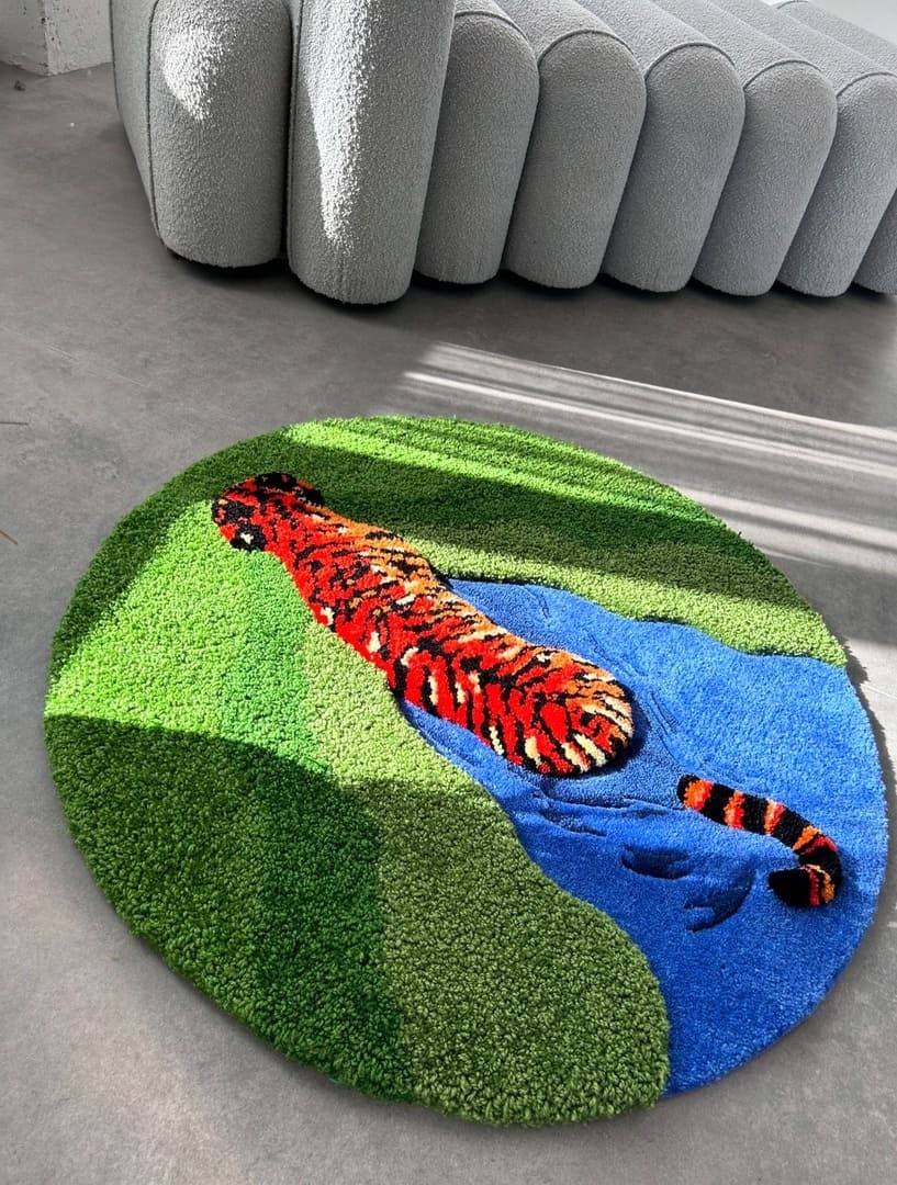 Roar in the Wild – Tiger Water Rug