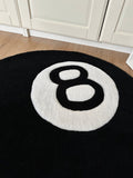 8 Ball Pool Inspired Handmade Rug