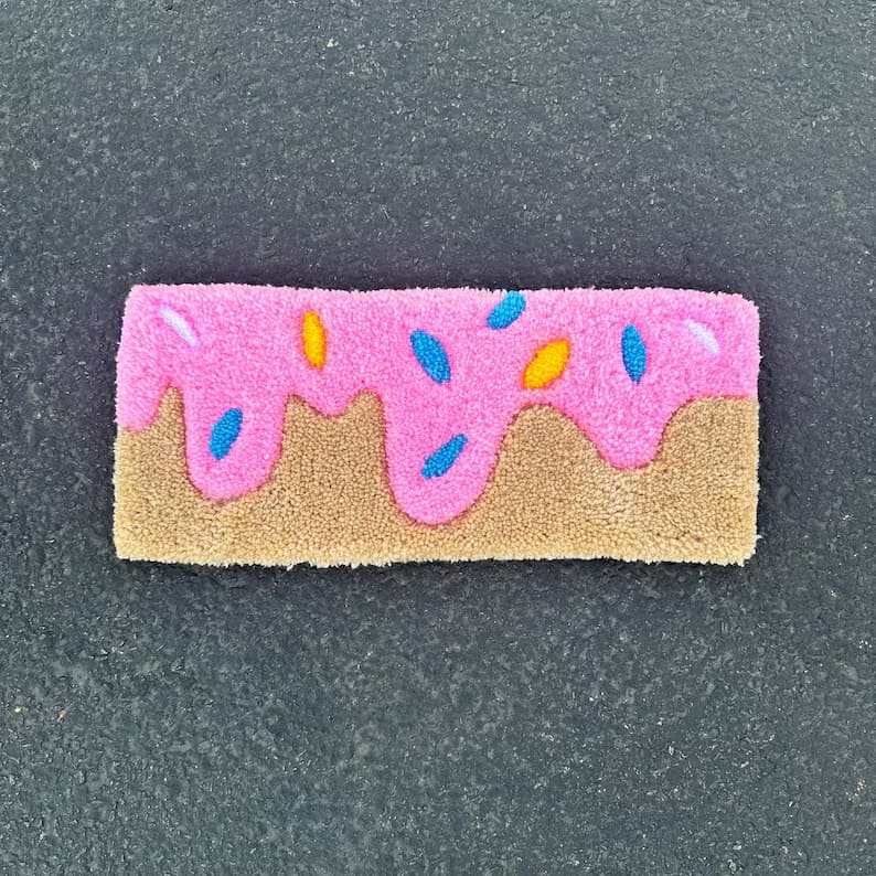 Sprinkle Rug Sprinkle Donut-Inspired Handmade Rug – Mayur Rugs