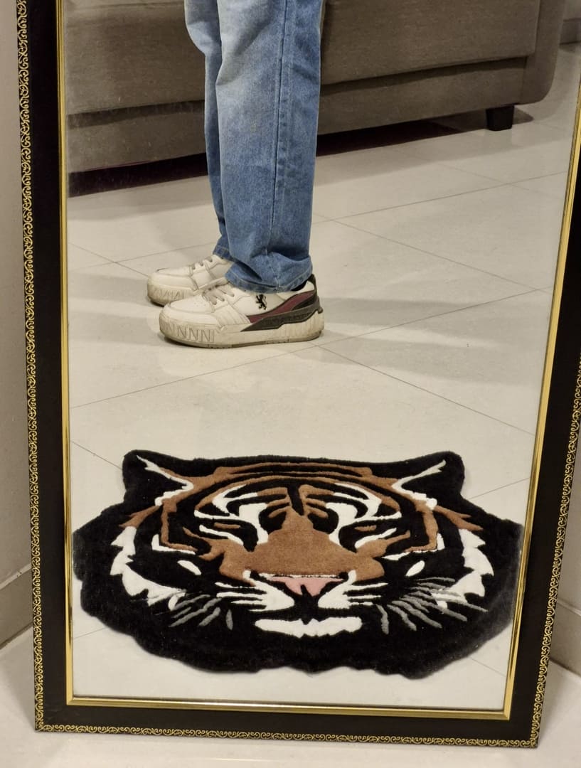 Tiger Face Handmade Rug – Bold