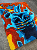 Thermal Body Art Rug - Heat Map