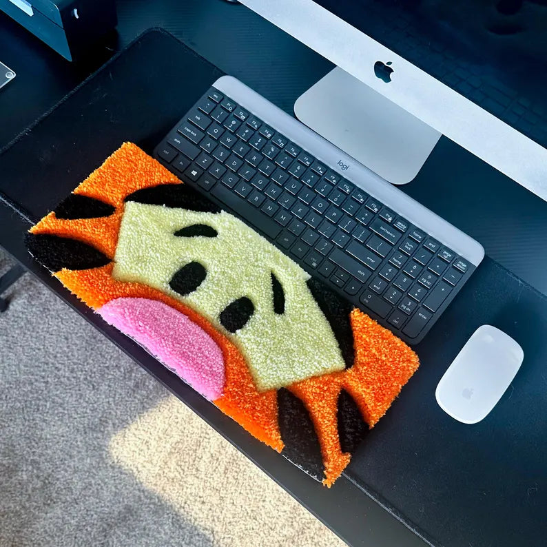 Tiger Inspired Keyboard Rug