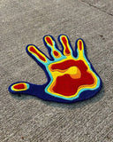 Thermal Hand Inspired Abstract Rug
