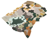 Earth Tone Abstract Modern Handtufted Rug