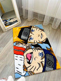Naruto Uzamakii Inspired Handtufted Rug