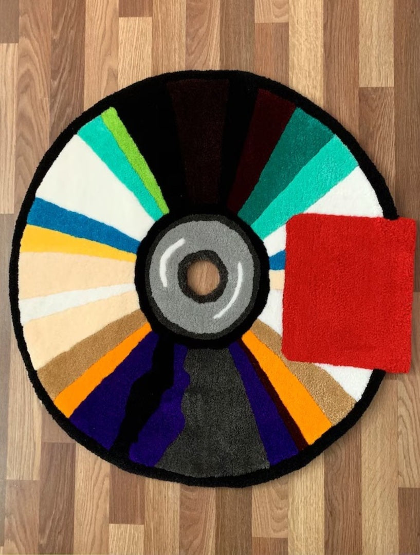 CD-Inspired Handmade Rug