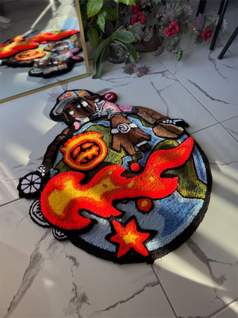 Astroworld-Inspired Travis Scott Rug
