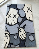 KAWSS-Inspired Art Handtufted Wollen Rug