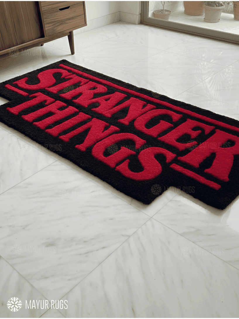 Strangr Thing Inspired Handmade Rug