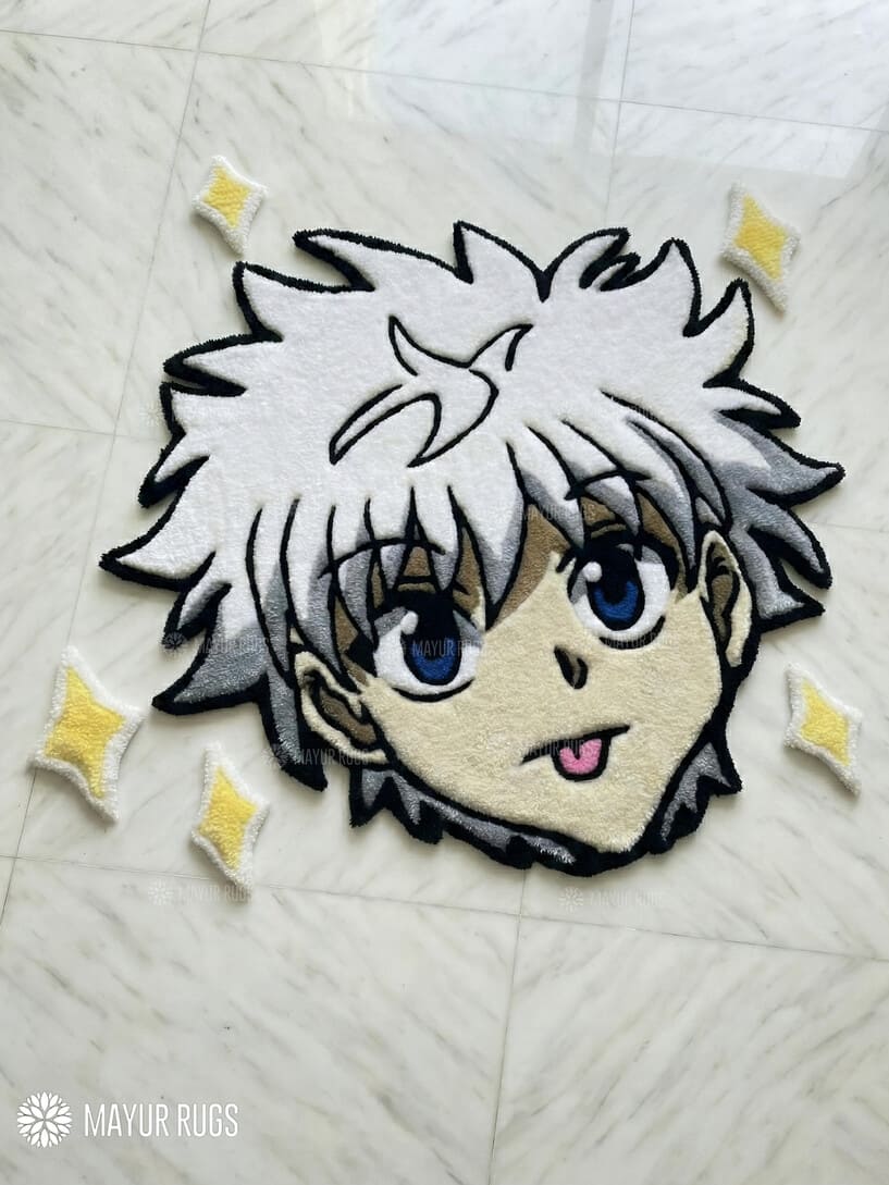 Killua Inspired Hunter Anime Rug