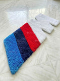 BMW IIM logo inspired hand-tufted wool rug with motorsport automotive design, premium custom area rug by Mayur Rugs