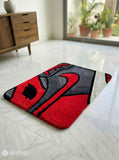 Chicago Red & Black Sneaker Handmade Art Rug