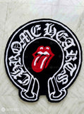 Chrome Hearts tongue inspired hand-tufted wool rug with luxury street gothic design, premium custom area rug by Mayur Rugs