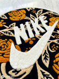 Nike Floral Rose–Inspired Hand-Tufted Wool Round Rug