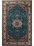 Persian hand-knotted wool rug 6x9 with traditional intricate pattern, premium heritage area rug by Mayur Rugs