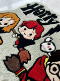 Harry Potter inspired hand-tufted wool rug with wizard magic design, premium custom area rug by Mayur Rugs