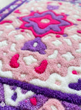 Royal Amethyst Persian Inspired tufted wool area rug handmade with luxury floral pastel design by Mayur Rugs