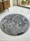 Celestial moon hand-tufted wool rug with dreamy lunar aesthetic design, premium custom area rug by Mayur Rugs