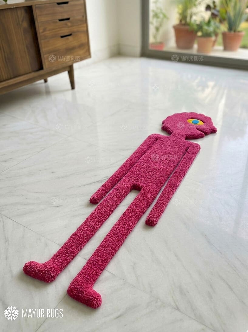 Prismo Cartoon Inspired Hand-Tufted Rug