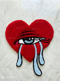 Crying Heart Eye Art Handtufted Custom Rug