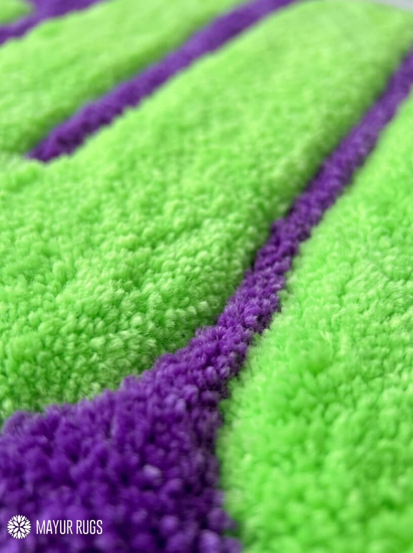 FUCK custom keyboard hand-tufted wool rug with meme gaming setup aesthetic design by Mayur Rugs