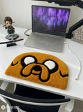 Jake the Dog inspired hand tufted keyboard rug featuring playful cartoon character artwork by Mayur Rugs