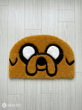 Jake the Dog inspired hand tufted keyboard rug featuring playful cartoon character artwork by Mayur Rugs