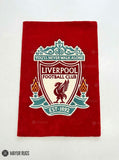 Liverpool Football Club inspired hand tufted wool rug featuring football fan artwork by Mayur Rugs