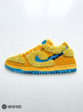 3D sneaker hand tufted wool rug featuring streetwear inspired footwear artwork by Mayur Rugs