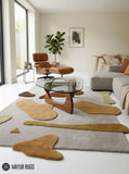 Earthy Organic Sculptural Hand-Tufted Area Rug