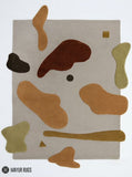 Earthy Organic Sculptural Hand-Tufted Area Rug