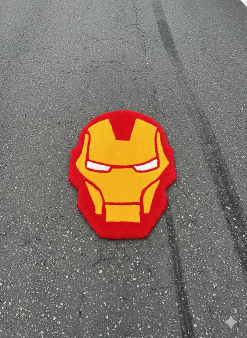 Icoon Man Rug Iron Man Face Rug – Mayur Rugs