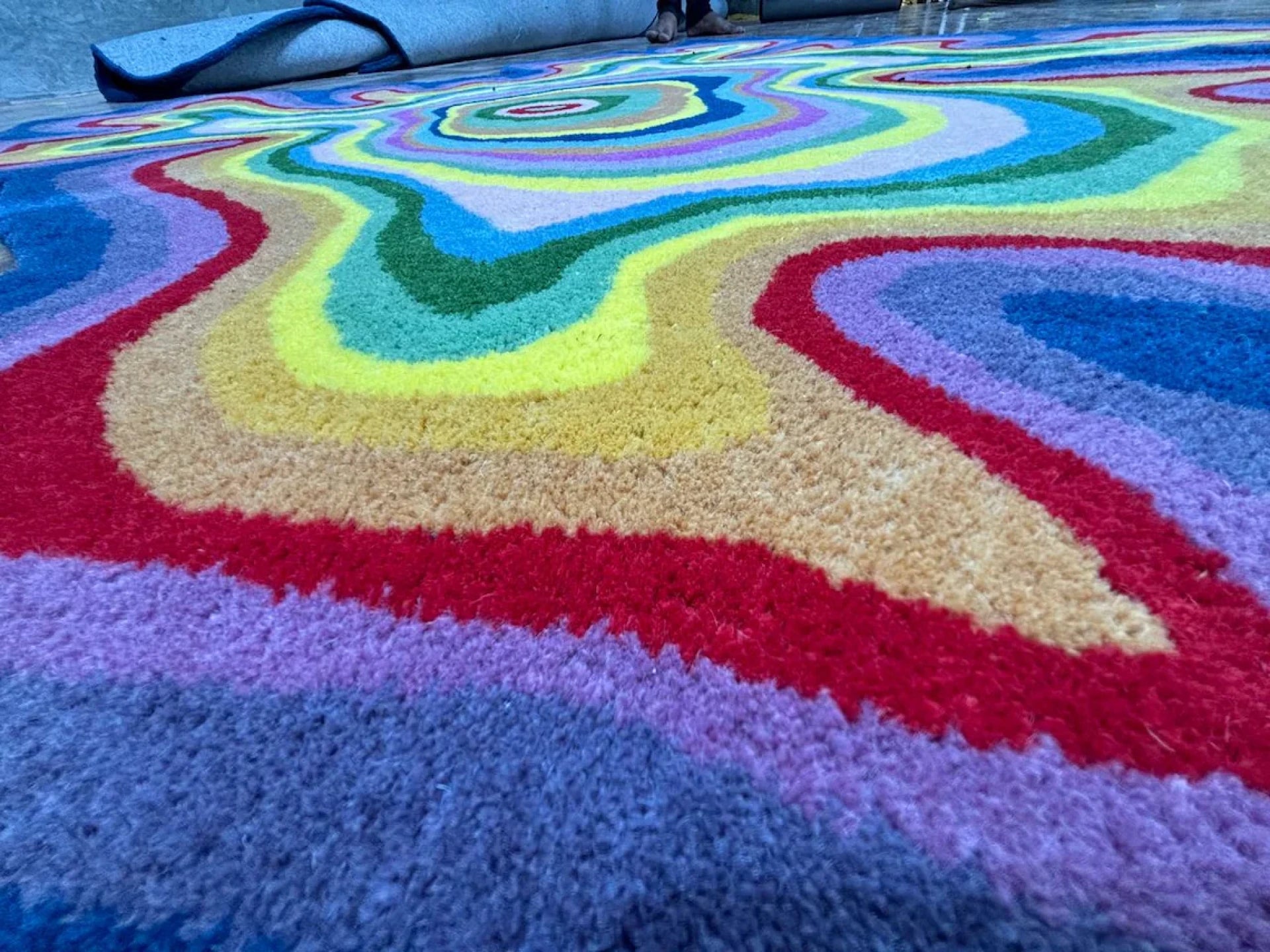 Splash Irregular Shaped Rug