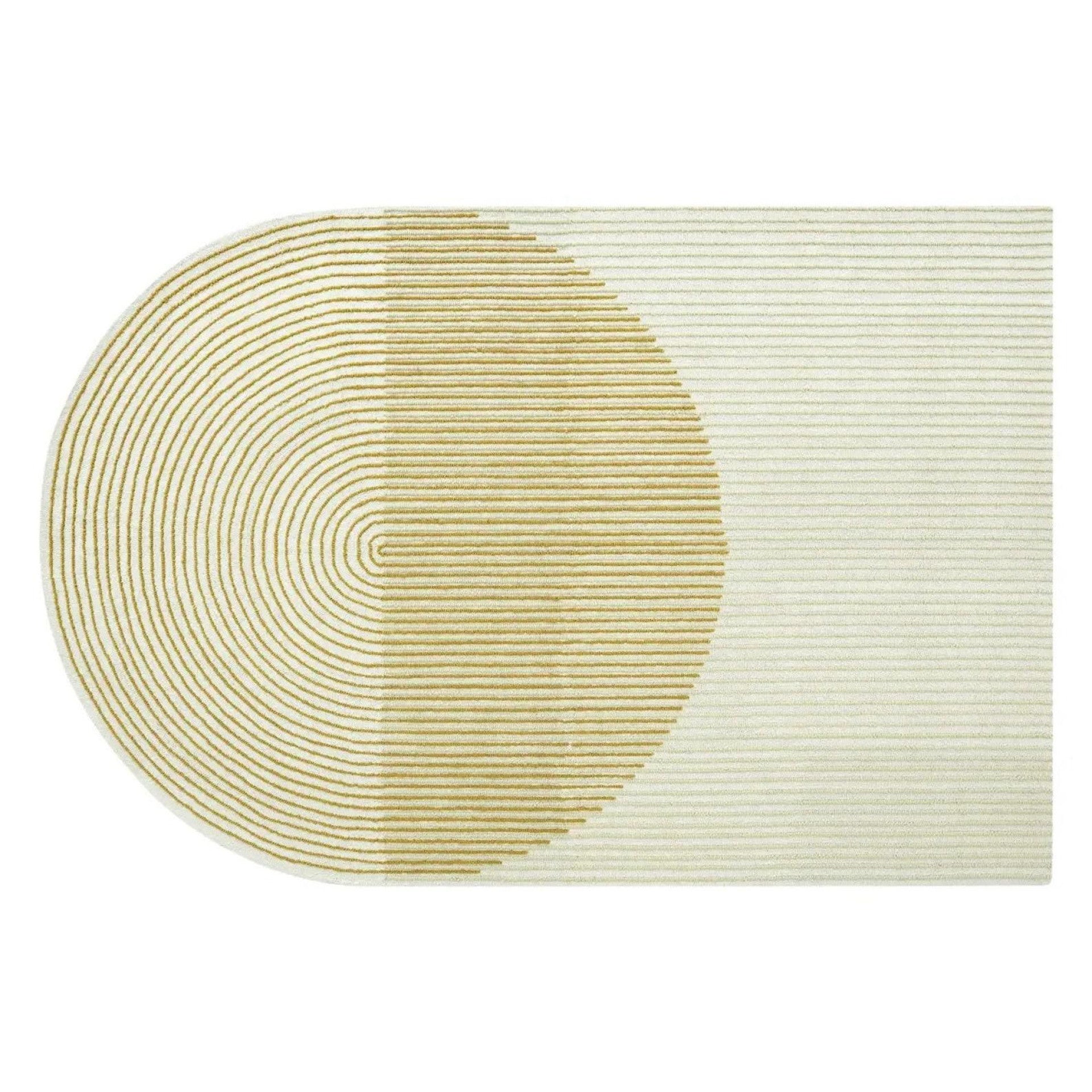 Hand-Tufted Geometric Pattern Wool Rug