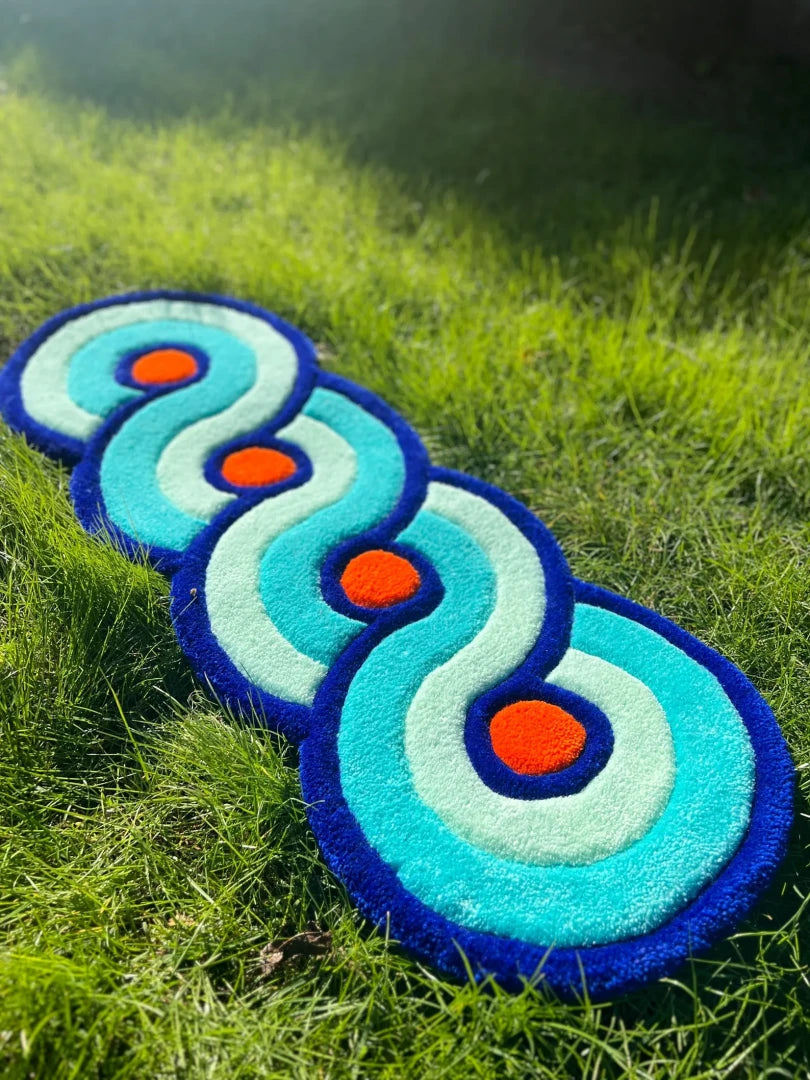 Multicolored Modern Abstract Handmade Rug
