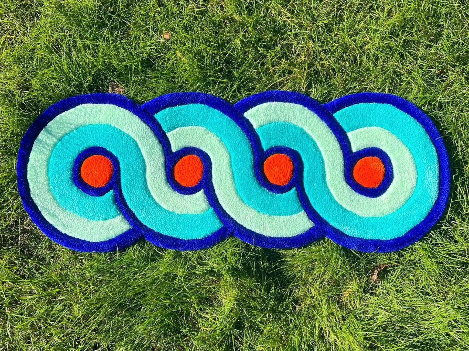 Multicolored Modern Abstract Handmade Rug