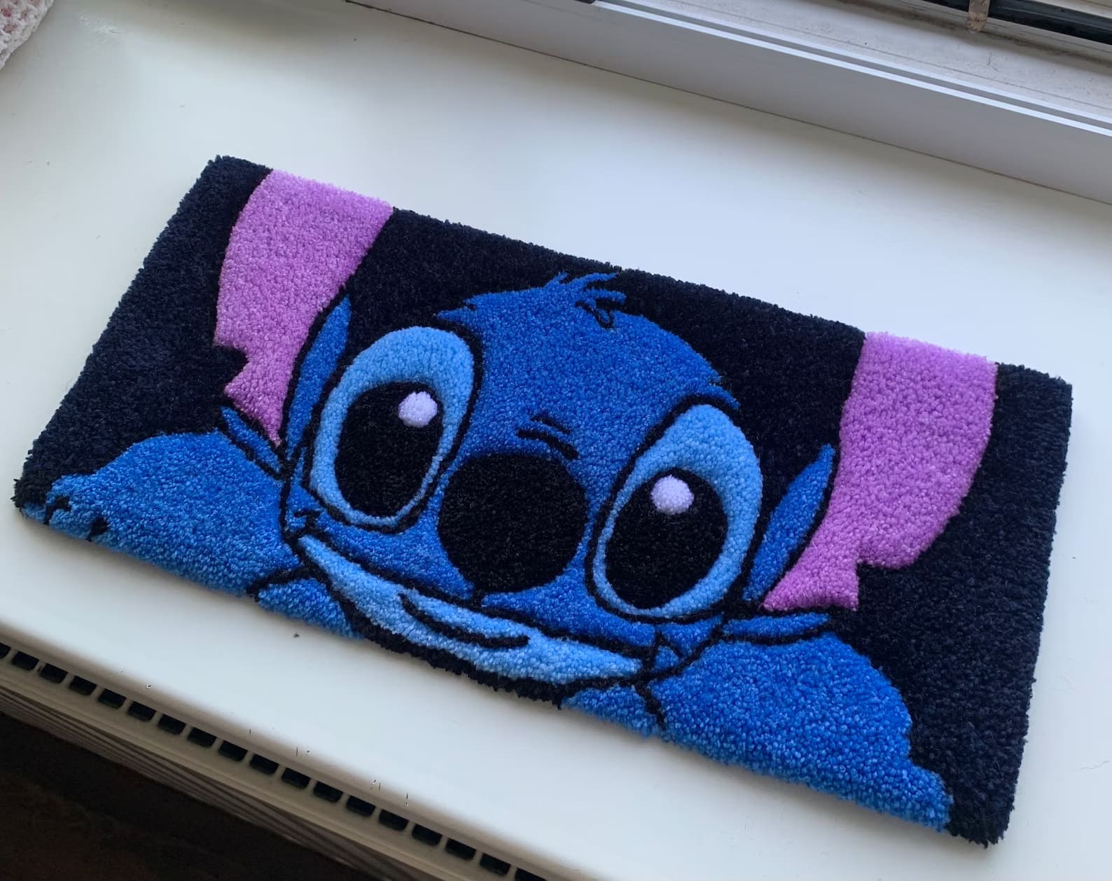 Stitch-Inspired Keyboard Rug
